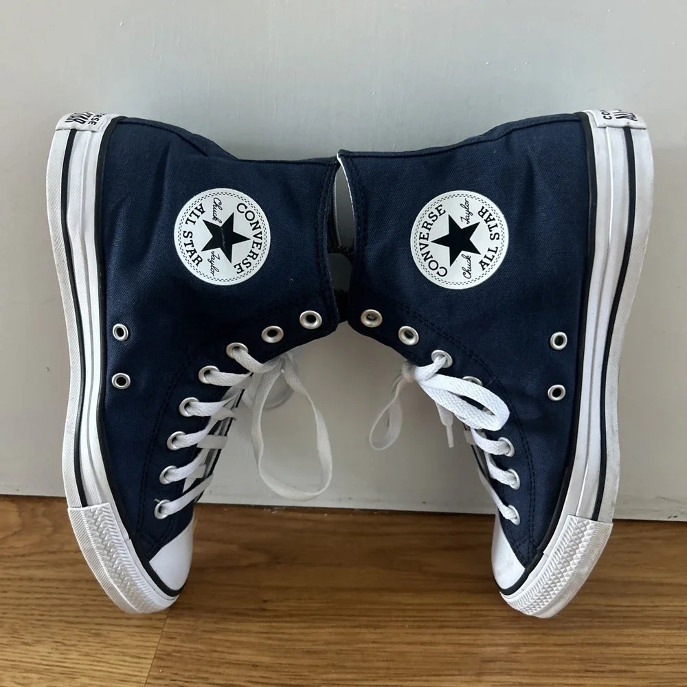 Converse Chuck Taylor High Blue Wedding Canvas Men's Sneaker Custom 171212C US 8 - Picture 5 of 9